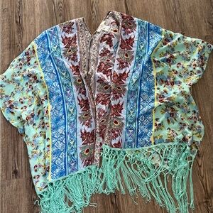 ❄️donating soon!❄️Entro Floral and Geometric Kimono Top